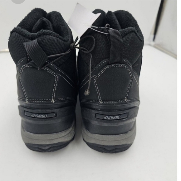 Khombu Men's Mason Run Waterproof Zip-up Hiker Boots Black New - Picture 5 of 9